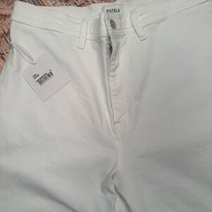 Pistola Los Angeles High Rise White Pants